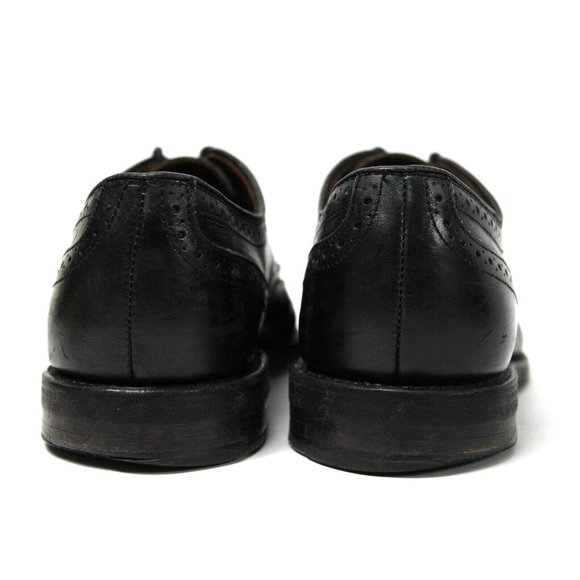 Allen Edmonds Men\'s Size 9 D Players Shoes Wingtip Black Leather Dress Shoes EUC
